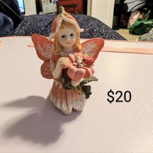 Orange Fairy Figurine